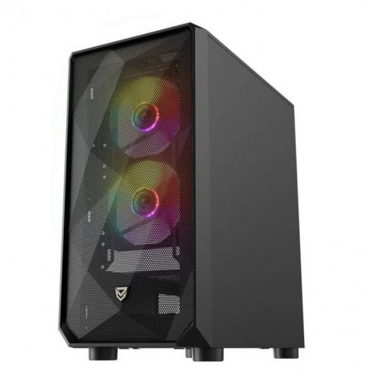 Nfortec Dys Verre Trempé USB 3.0 ARGB Noir