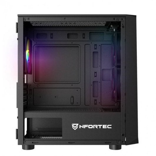 Nfortec Dys Verre Trempé USB 3.0 ARGB Noir
