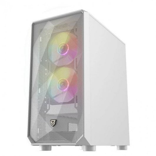 Nfortec Dys Verre Trempé USB 3.0 ARGB Blanc