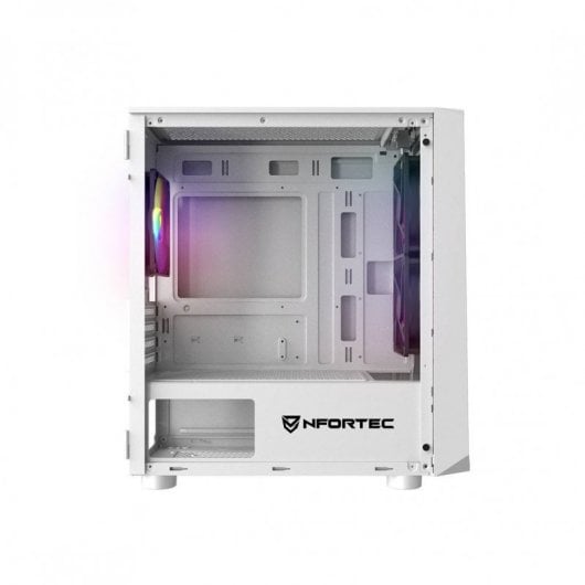 Nfortec Dys Verre Trempé USB 3.0 ARGB Blanc