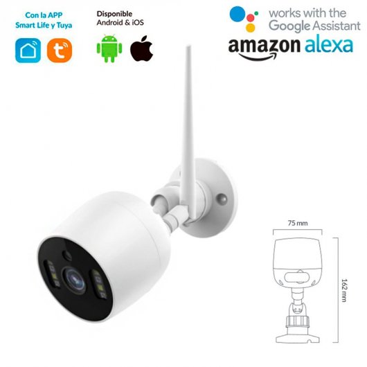 Atmoss CAM-002 Cámara de Vigilancia WiFi para Exteriores