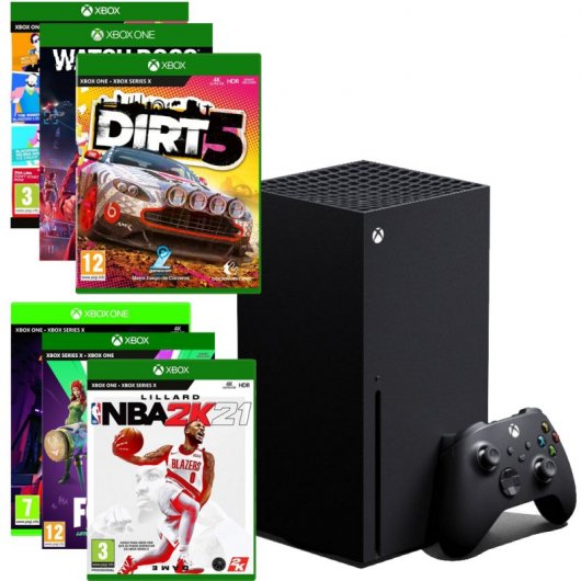 Microsoft Xbox Series X 1TB (Minecraft,Fortnite,Just Dance,Watch Dogs,Dirt,NBA)