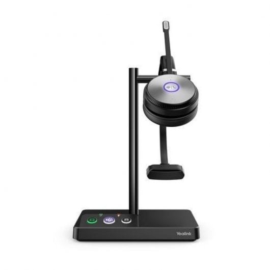 Yealink WH62 Mono UC Kopfhörer Kabellos Kopfband Büro/Callcenter Mikro-USB Ladestation Schwarz