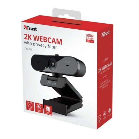 Trust Taxon Webcam QHD Negra