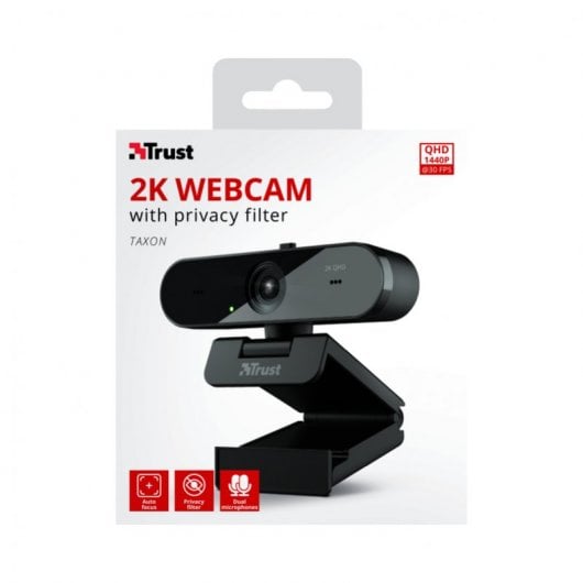 Trust Taxon Webcam QHD Negra