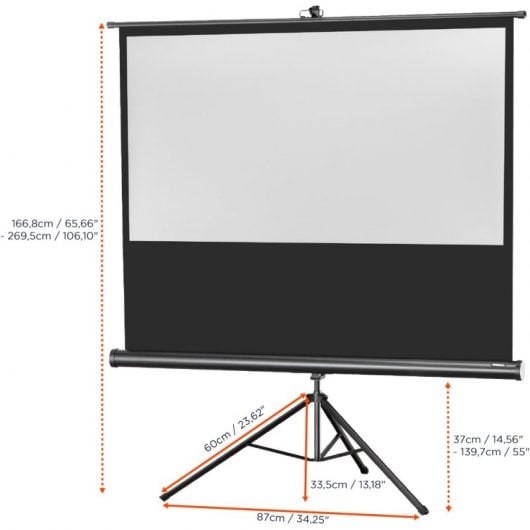 Celexon Economy Pantalla de Proyección con Trípode 133x75cm