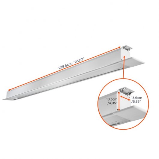 Celexon Professional Plus Pantalla de Proyección Eléctrica Empotrable 240x180cm