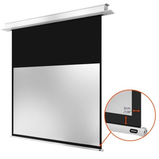 Celexon Professional Plus Pantalla de Proyección Eléctrica Empotrable 160x100cm