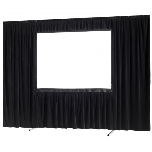 Celexon Set de Cortinas 4 Piezas para Pantalla Mobile Expert 305x229cm