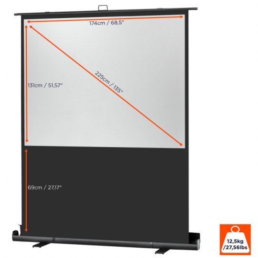 Celexon Mobile Professional Plus Pantalla de Proyección Ultra Portátil 180x135cm