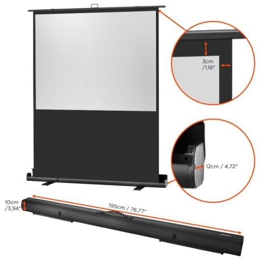 Celexon Mobile Professional Plus Pantalla de Proyección Ultra Portátil 180x135cm