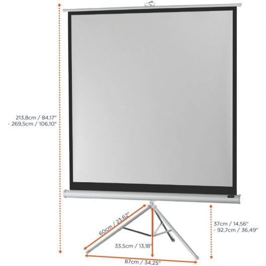 Celexon Economy Pantalla de Proyección con Trípode 158x158cm Blanco