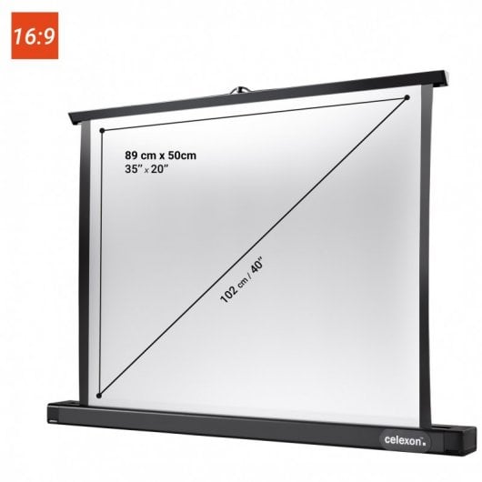 Celexon Professional Mini Pantalla de Proyección 89x50cm