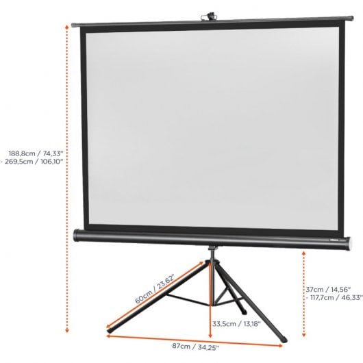 Celexon Economy Pantalla de Proyección con Trípode 176x132cm