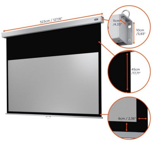 Celexon Professional Plus Pantalla de Proyección Manual Mural 300x169cm