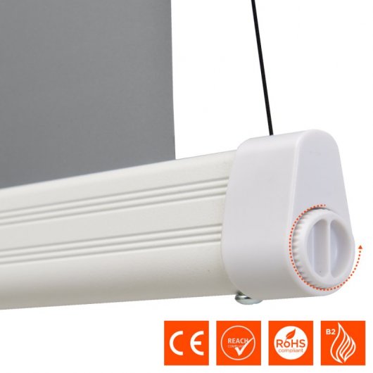 Celexon HomeCinema Pantalla de Proyección Eléctrica de Tensión 90" 199x112cm