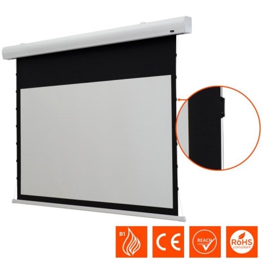 Celexon HomeCinema Pantalla de Proyección Eléctrica de Tensión 80" 180x102cm