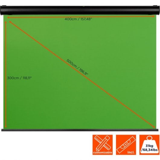 Celexon Motor Chroma Key Eléctrico 350x265cm