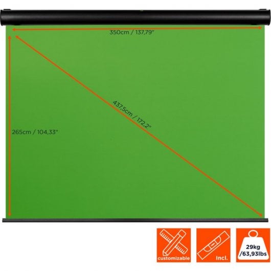 Celexon Motor Chroma Key Eléctrico 400x300cm