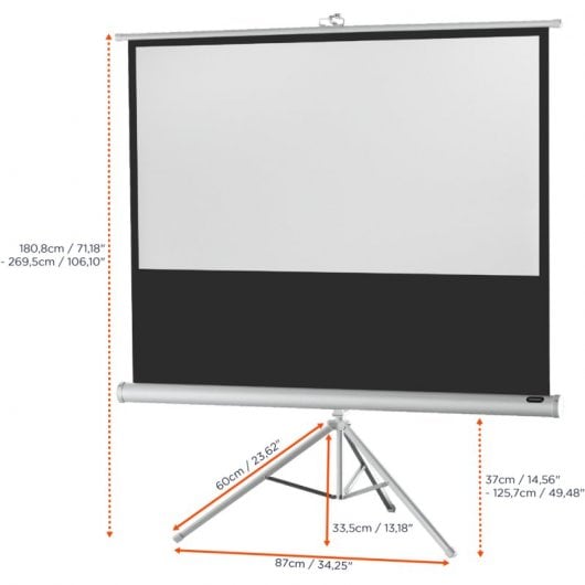 Celexon Economy Pantalla de proyección con Trípode 158x89cm Blanca