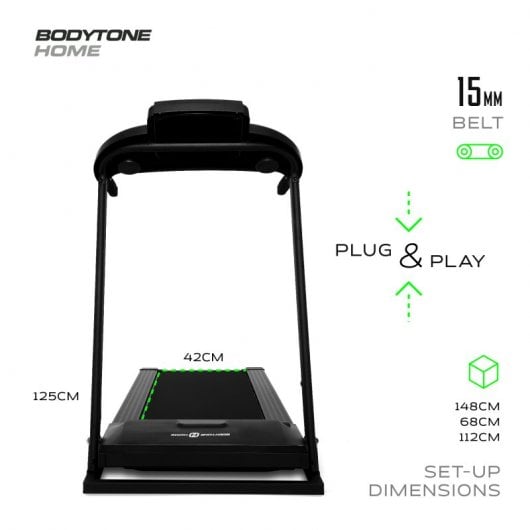 Bodytone DT12 Cinta de Correr Plegable Negra