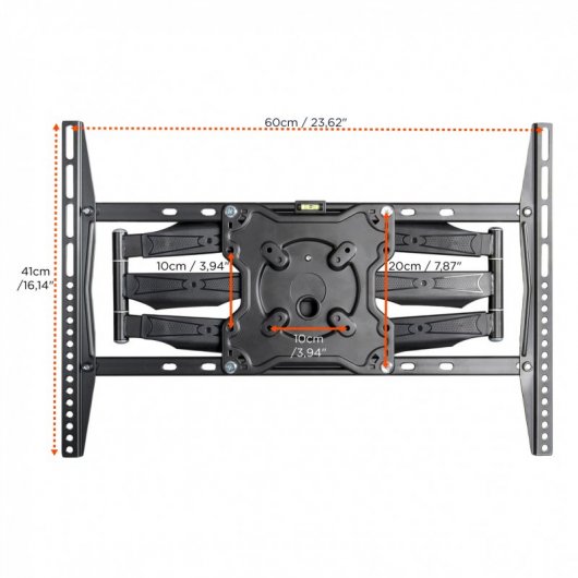 Celexon S70460 Soporte de Pared para TV 42''/70'' VESA 600x400 Máx 50Kg Negro