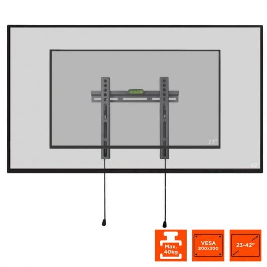 Celexon 4225 Soporte de Pared Fijo para TV 23''/42'' VESA 200x200 Máx 40Kg Negro