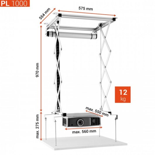 Celexon PL1000 Soporte Elevador para Proyector