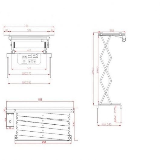 Celexon PL2000 Soporte Elevador para Proyector