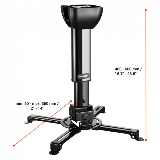 Celexon MultiCel 4060 Pro Soporte de Techo 60cm Negro