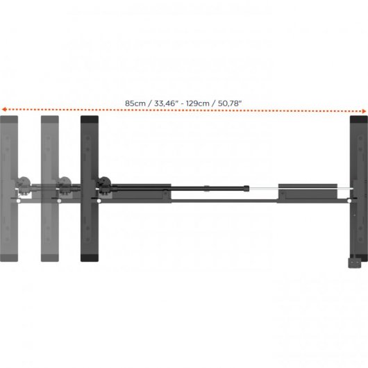 Celexon Economy eAdjust-71121 Marco de Escritorio Elevable Altura Ajustable Eléctricamente Negro
