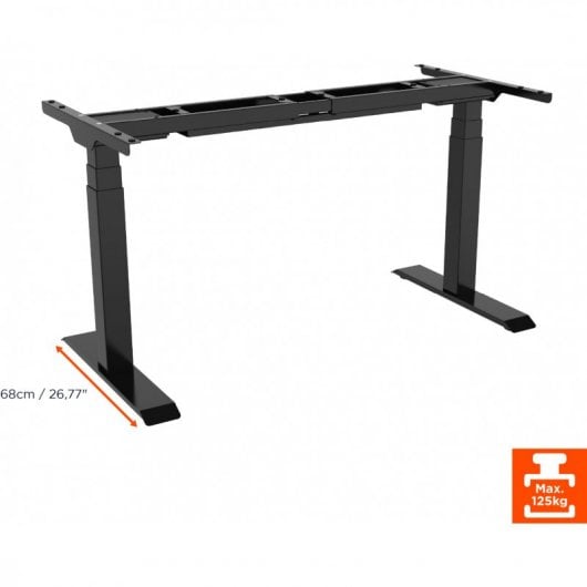 Celexon Economy eAdjust-71121 Escritorio Elevable Eléctrico Regulable 150x75cm Blanco/Negro