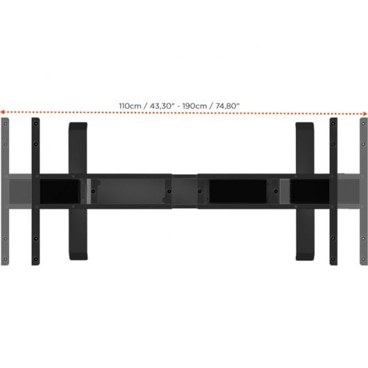 Celexon Economy eAdjust-71121 Escritorio Elevable Eléctrico Regulable 150x75cm Blanco/Negro