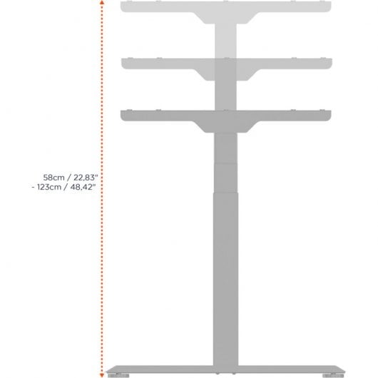 Celexon eAdjust-58123 Escritorio Eléctrico Regulable 175x75cm Blanco
