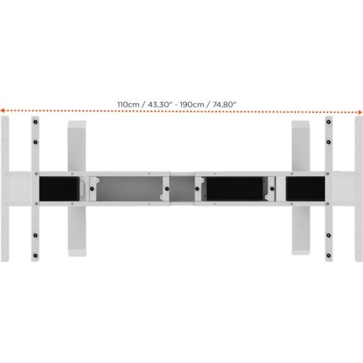 Celexon eAdjust-58123 Escritorio Eléctrico Regulable 175x75cm Blanco