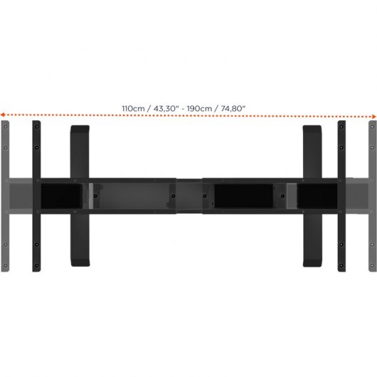 Celexon Professional eAdjust-58123 Escritorio Eléctrico Elevable Regulable 175x75cm Blanco/Negro
