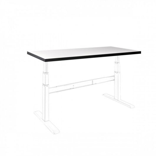 Celexon HPL Tabla de Mesa 150x75cm Blanca