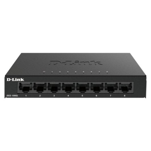 Switch D-Link DGS-108GL 8 ports Gigabit Ethernet boîtier métal sans gestion