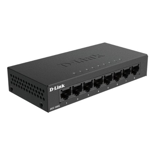 Switch D-Link DGS-108GL 8 ports Gigabit Ethernet métal sans ventilation