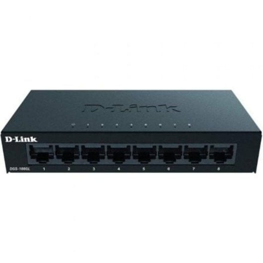 Switch D-Link DGS-108GL 8 ports Gigabit Ethernet métal sans ventilation