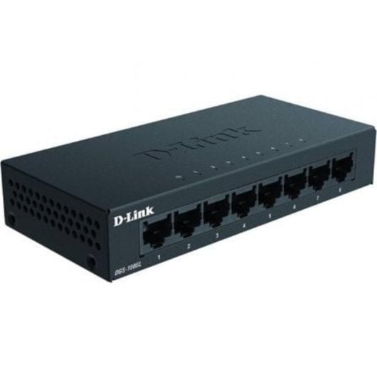 Switch D-Link DGS-108GL 8 ports Gigabit Ethernet boîtier métal sans gestion