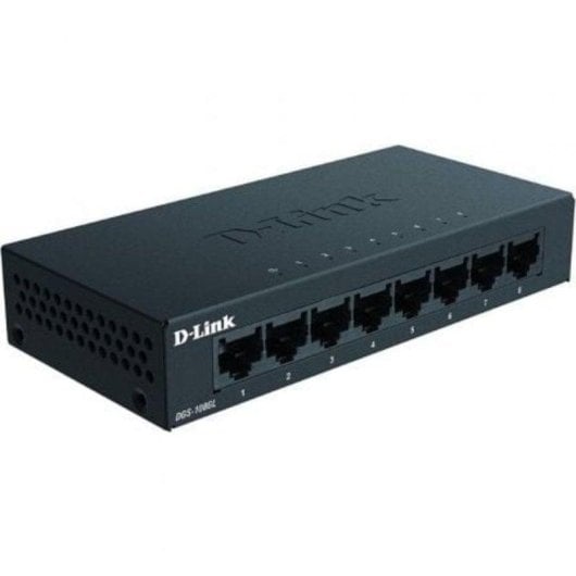 Switch D-Link DGS-108GL 8 ports Gigabit Ethernet métal sans ventilation