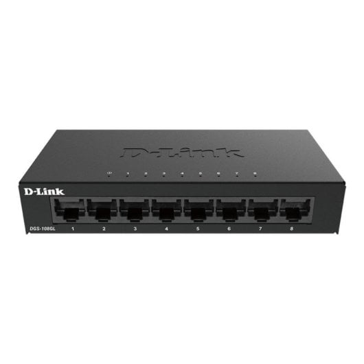 Switch D-Link DGS-108GL 8 ports Gigabit Ethernet boîtier métal sans gestion