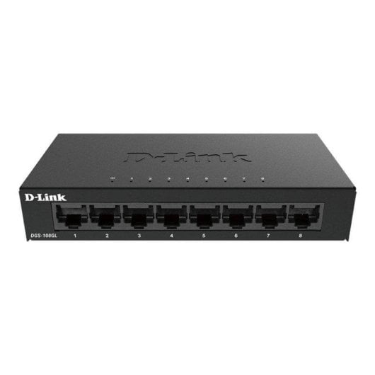 Switch D-Link DGS-108GL 8 ports Gigabit Ethernet métal sans ventilation