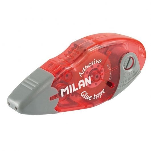 Milan Scatola da 12 nastri adesivi 8,4 mm x 12 m blu/rosso