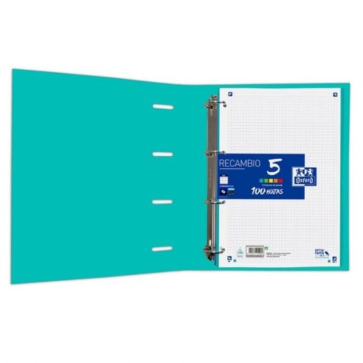 Oxford Classic EuropeanBinder Pack 4 Archivadores Carpeblock con Recambio A4+ Menta Helada