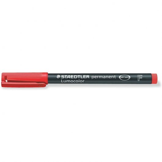 Staedtler Lumocolor 318-2 Caja 10 Rotuladores Permanentes 0.6mm Rojo