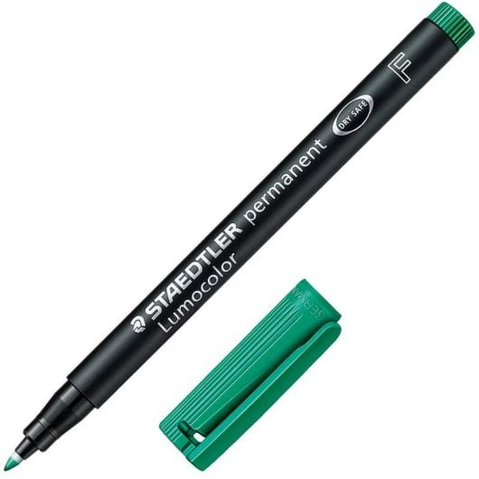 Staedtler Lumocor 318-5 Caja 10 Rotuladores Permanentes 0.6mm Verde