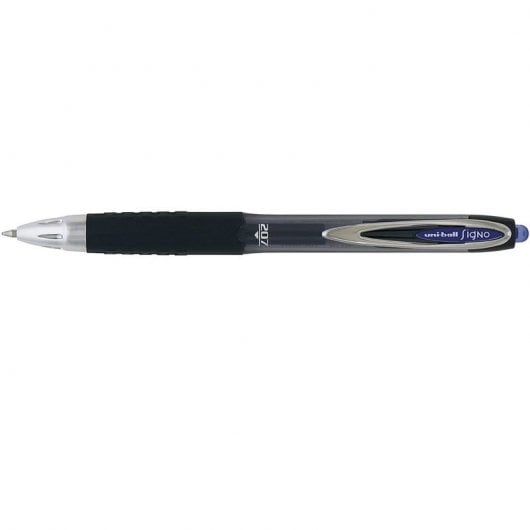 Uni-Ball Signo 207 Caja 12 Bolígrafos Retráctiles Tinta de Gel Azul