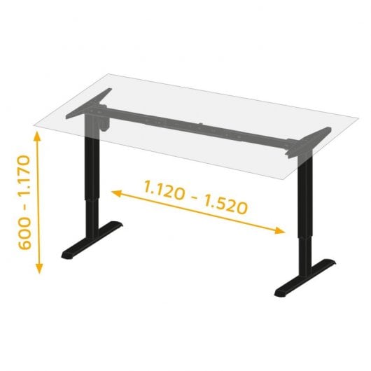 Emuca Mesa de Escritorio Elevable Motorizada Regulable Blanca